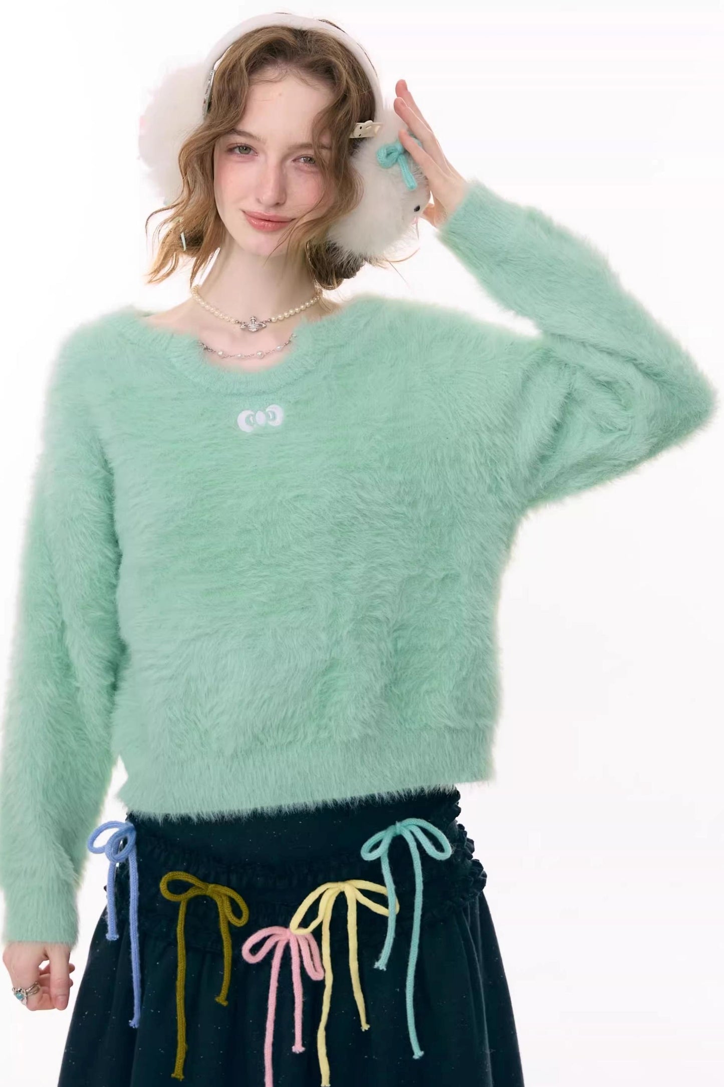 Soft Cloud Bow Sweater