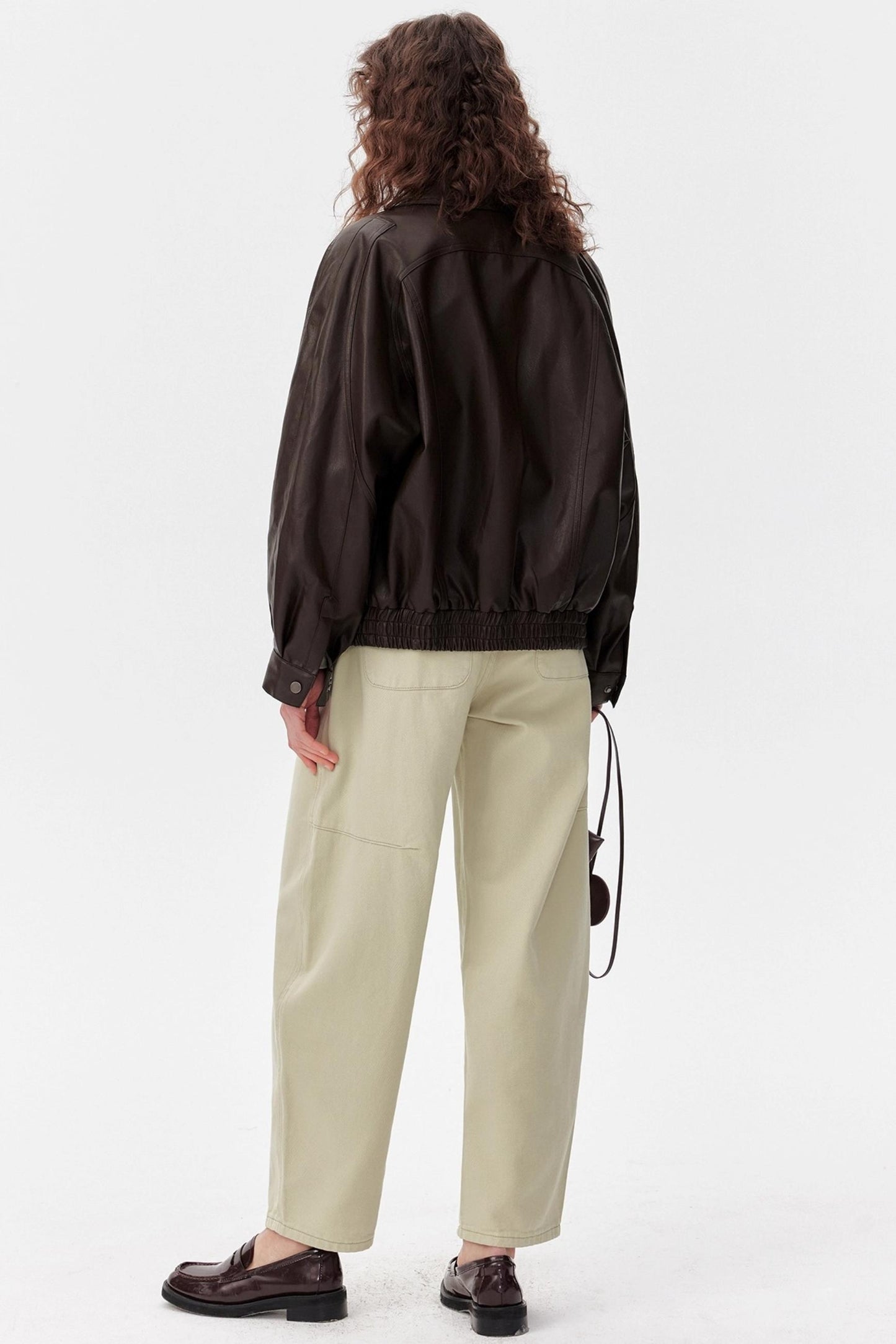 Vintage Leather Cargo Jacket