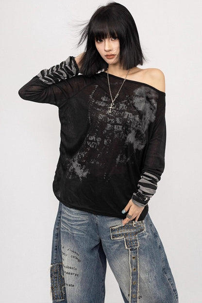 Sweet Spice Girl Off-the-Shoulder Black Top