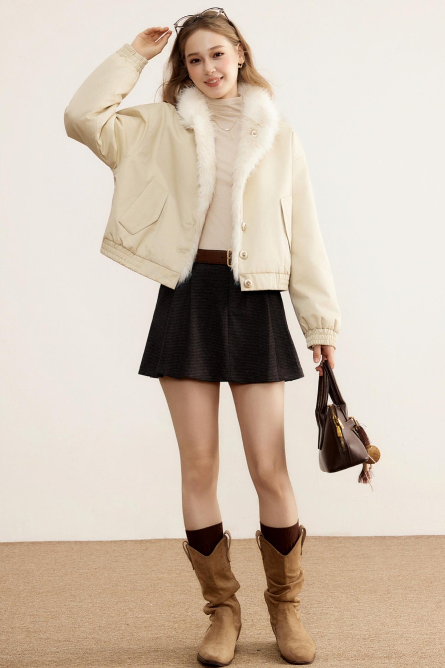 Winter Cocoon Furry Coat