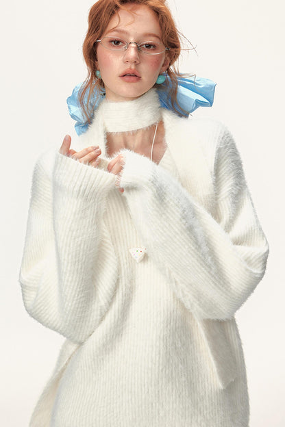 Streamer Soft Waxy Knitwear Top