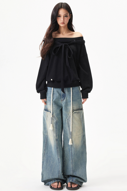 Distressed Denim Pants