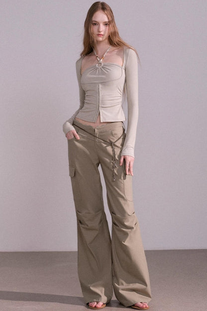 Autumn Wide Cargo Pants
