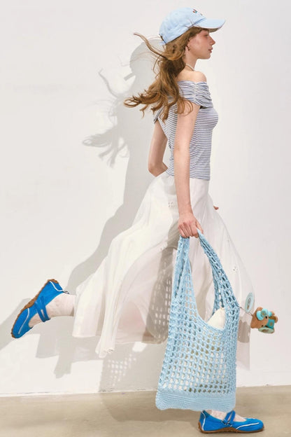 Asymmetrical Rose Stripe Top