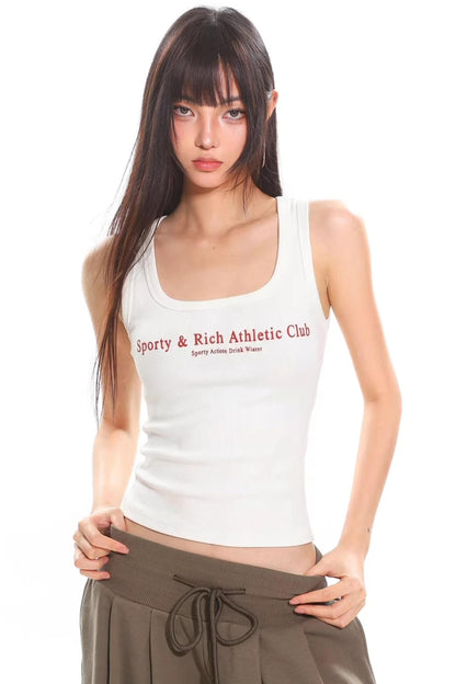 Letter Print Camisole Top