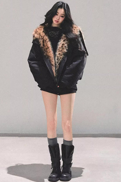 Hepburn-Style Quilted Winter Coat