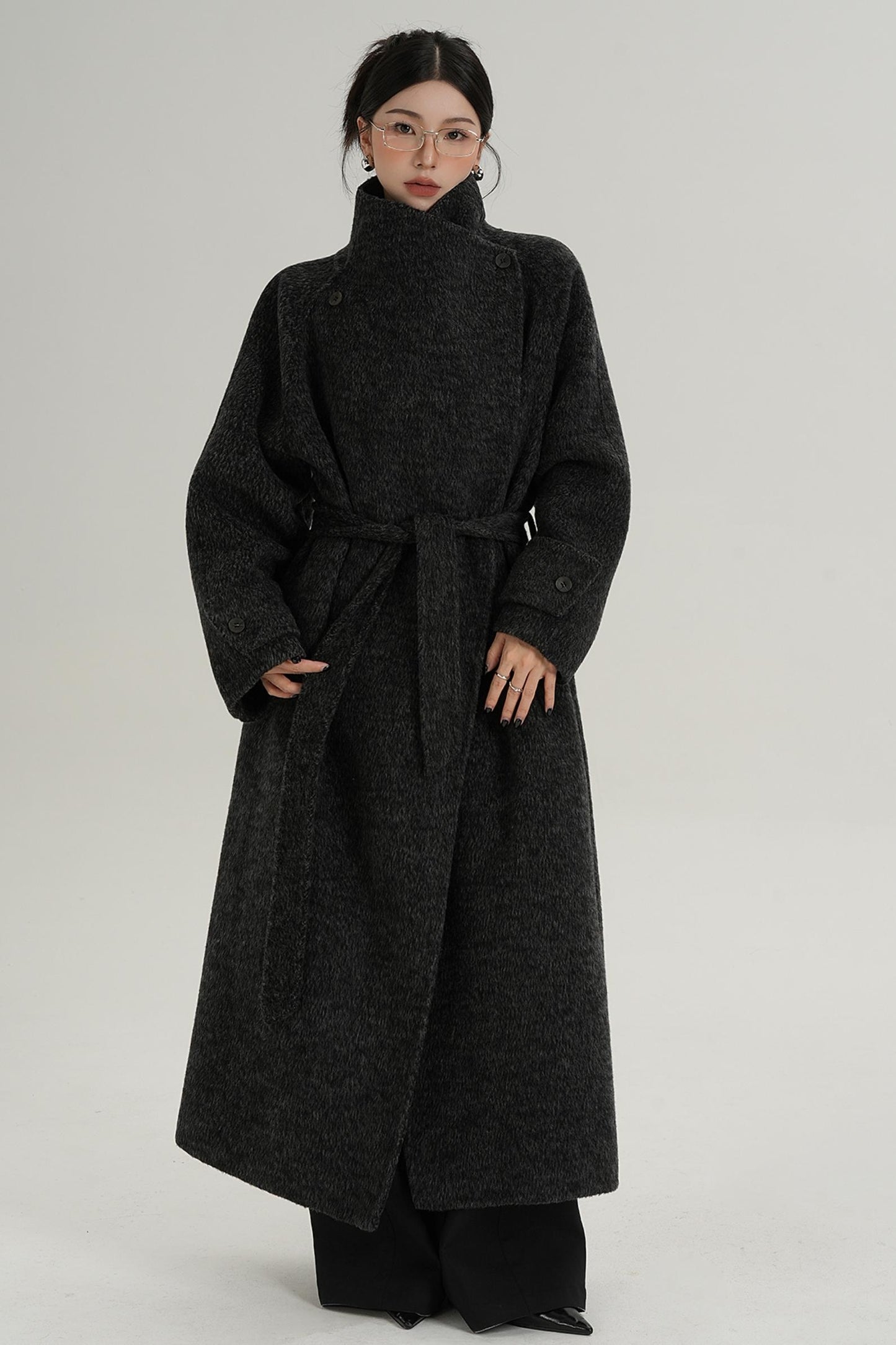 Stand-Up Wool Coat