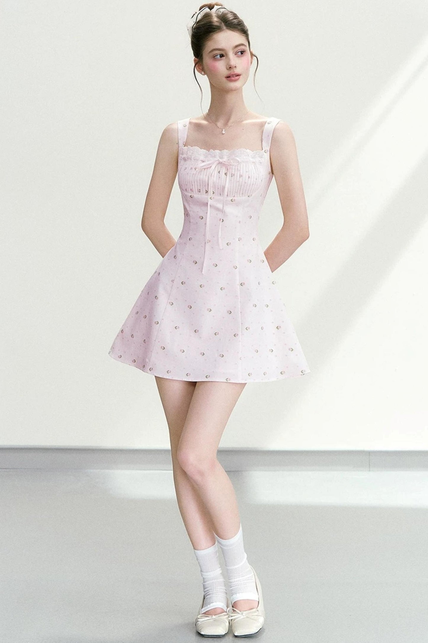 Elegant Floral A-Line Dress