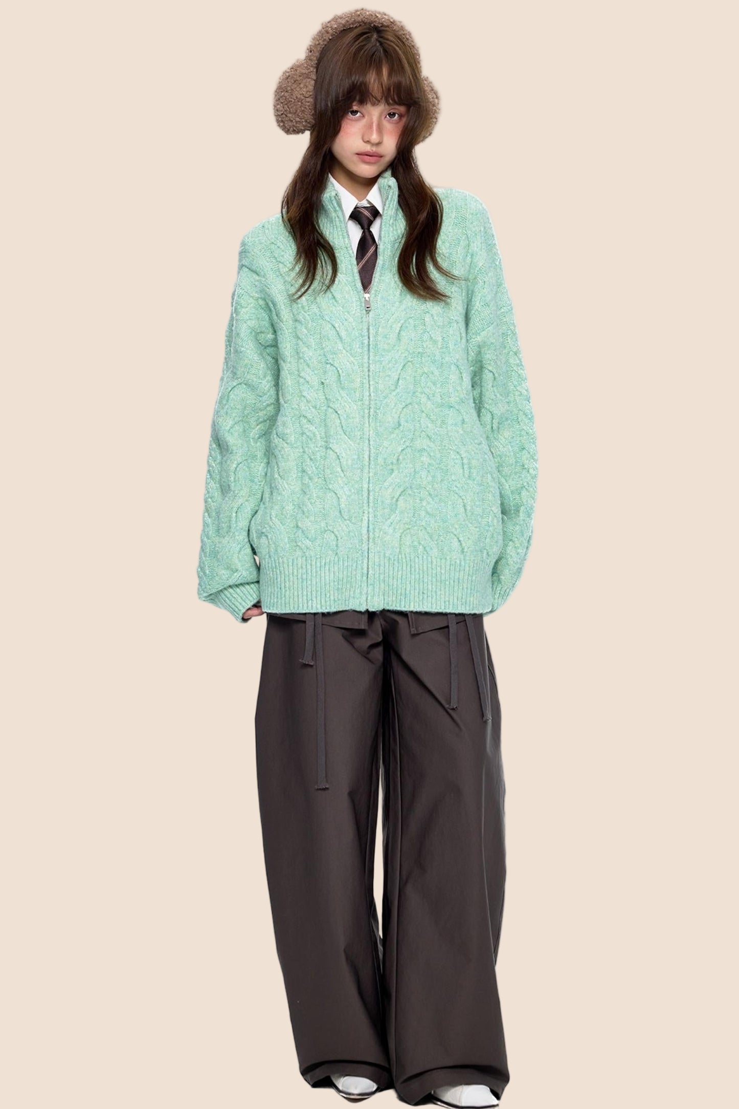 Twisted Knit Cardigan