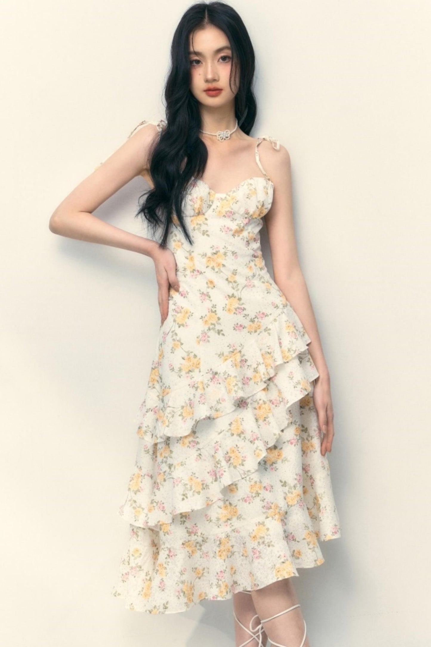 Yellow Rose Cami Dress