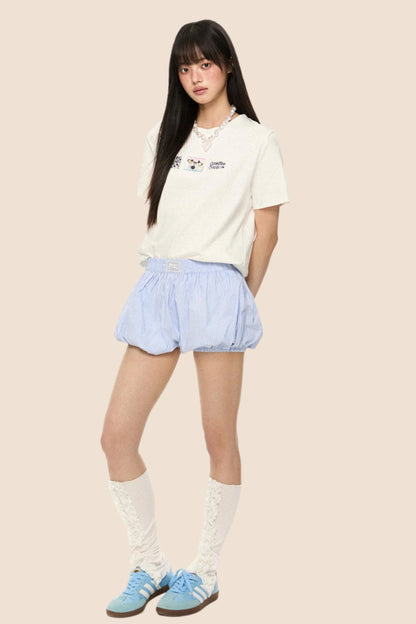 Retro Print Short Sleeve Tee