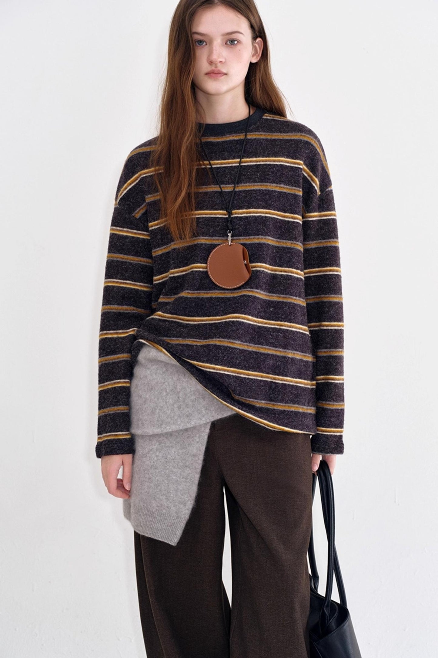 Retro Velvet-Feel Winter Sweater