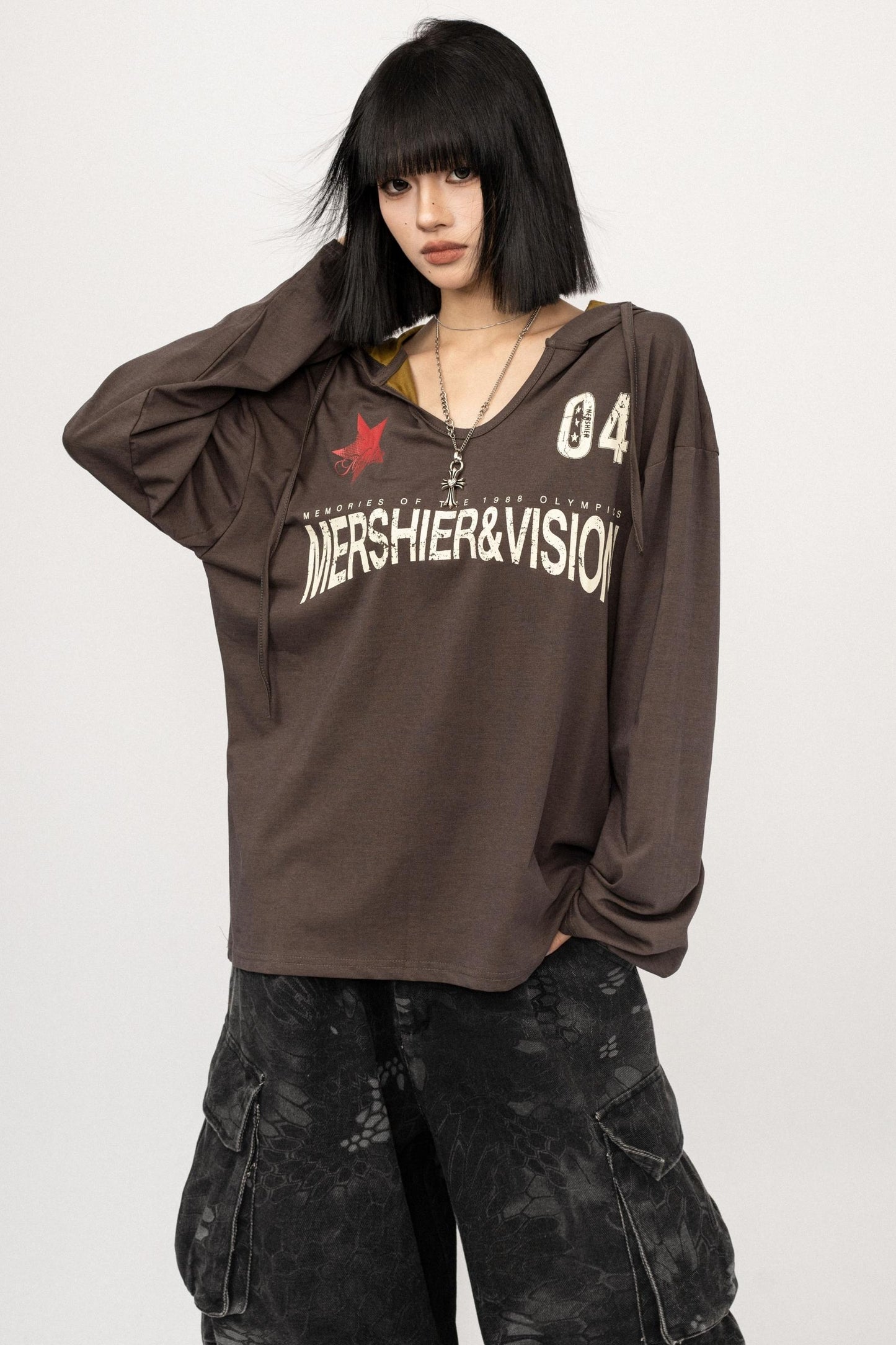 Autumn V-Neck Black Top