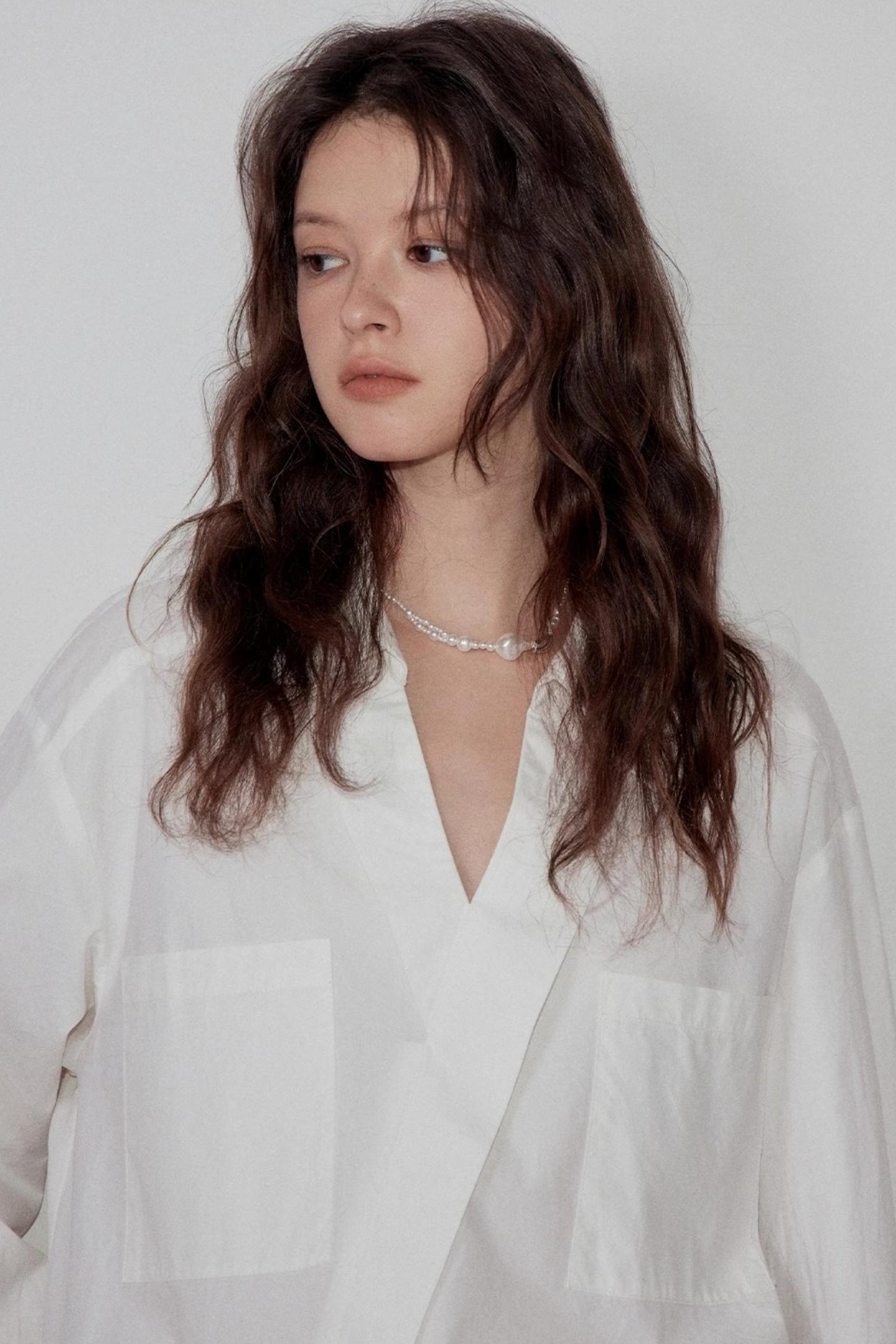 Cotton Peplum White Shirt