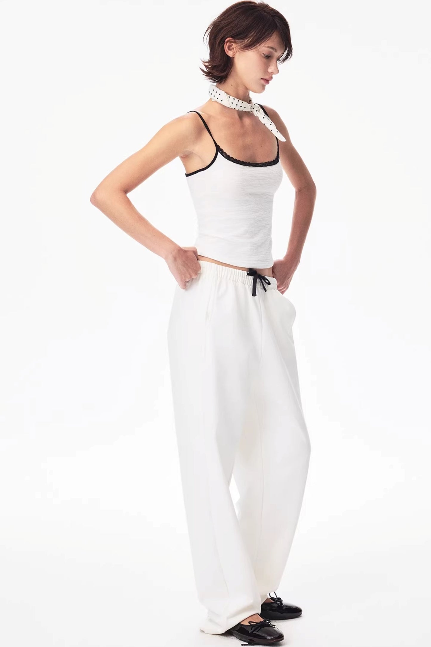 Color-Blocked Carrot Pants