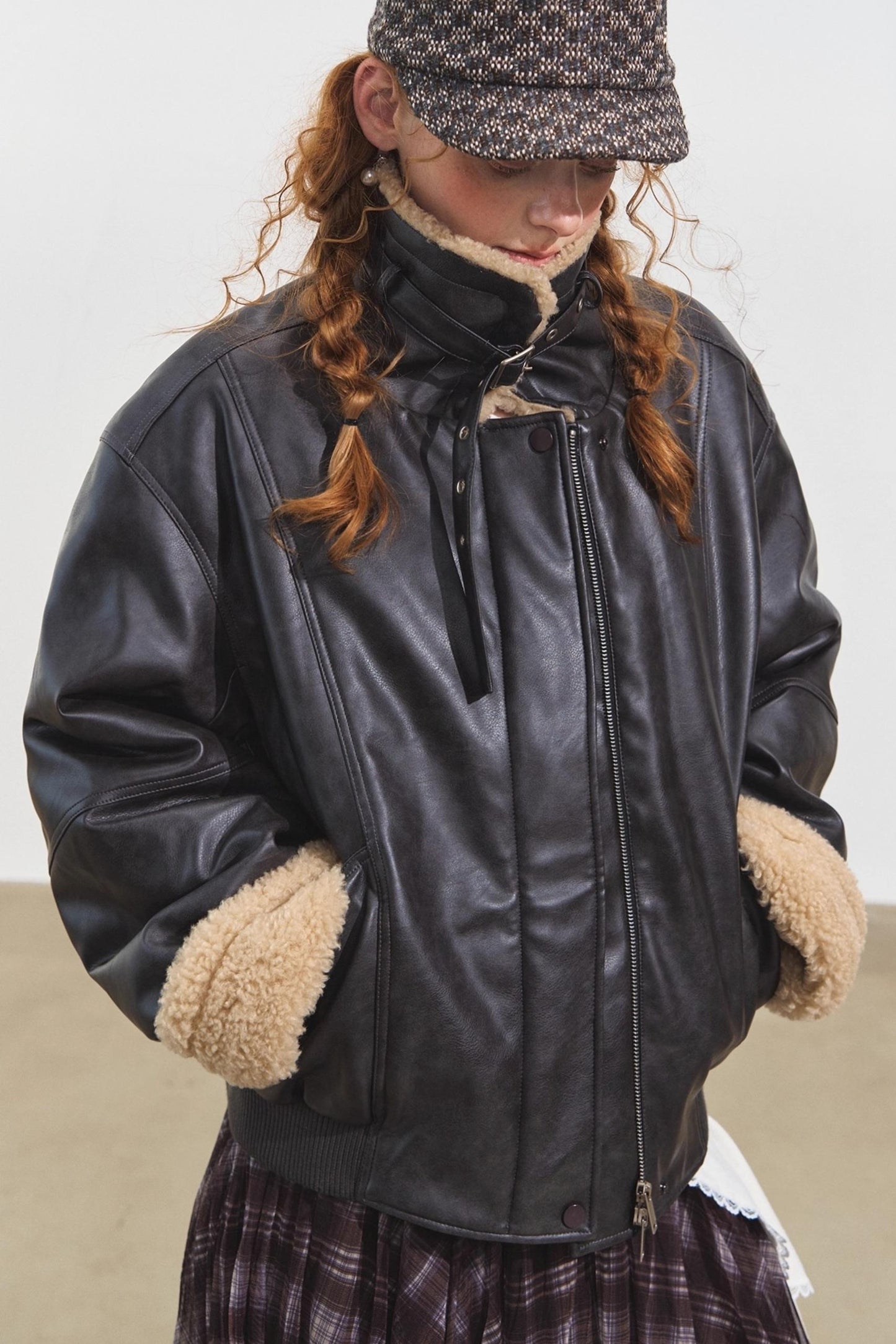 Lambwool Motorcycle Jacket