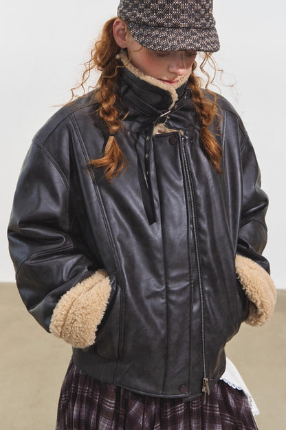 Lambwool Motorcycle Jacket