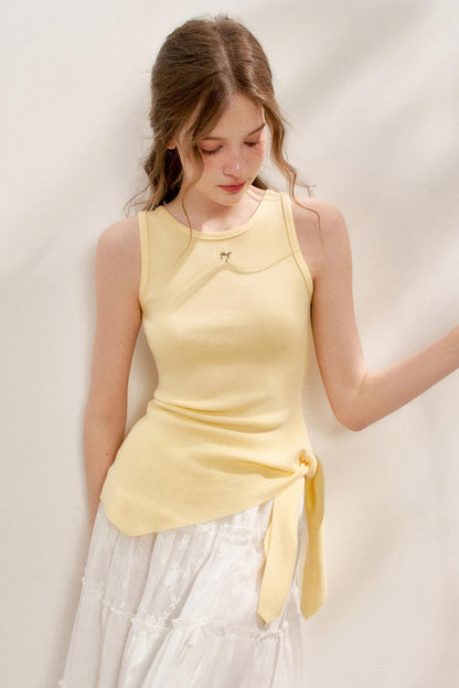 Tie-Knot Knit Vest