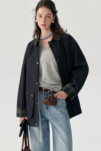 Vintage Patchwork Trench Coat