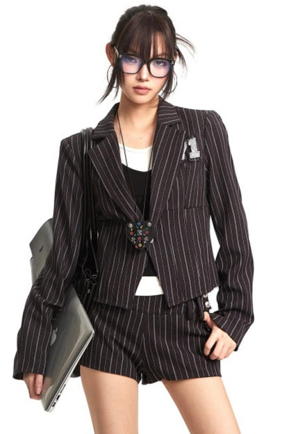Striped Vintage Blazer Set-Up