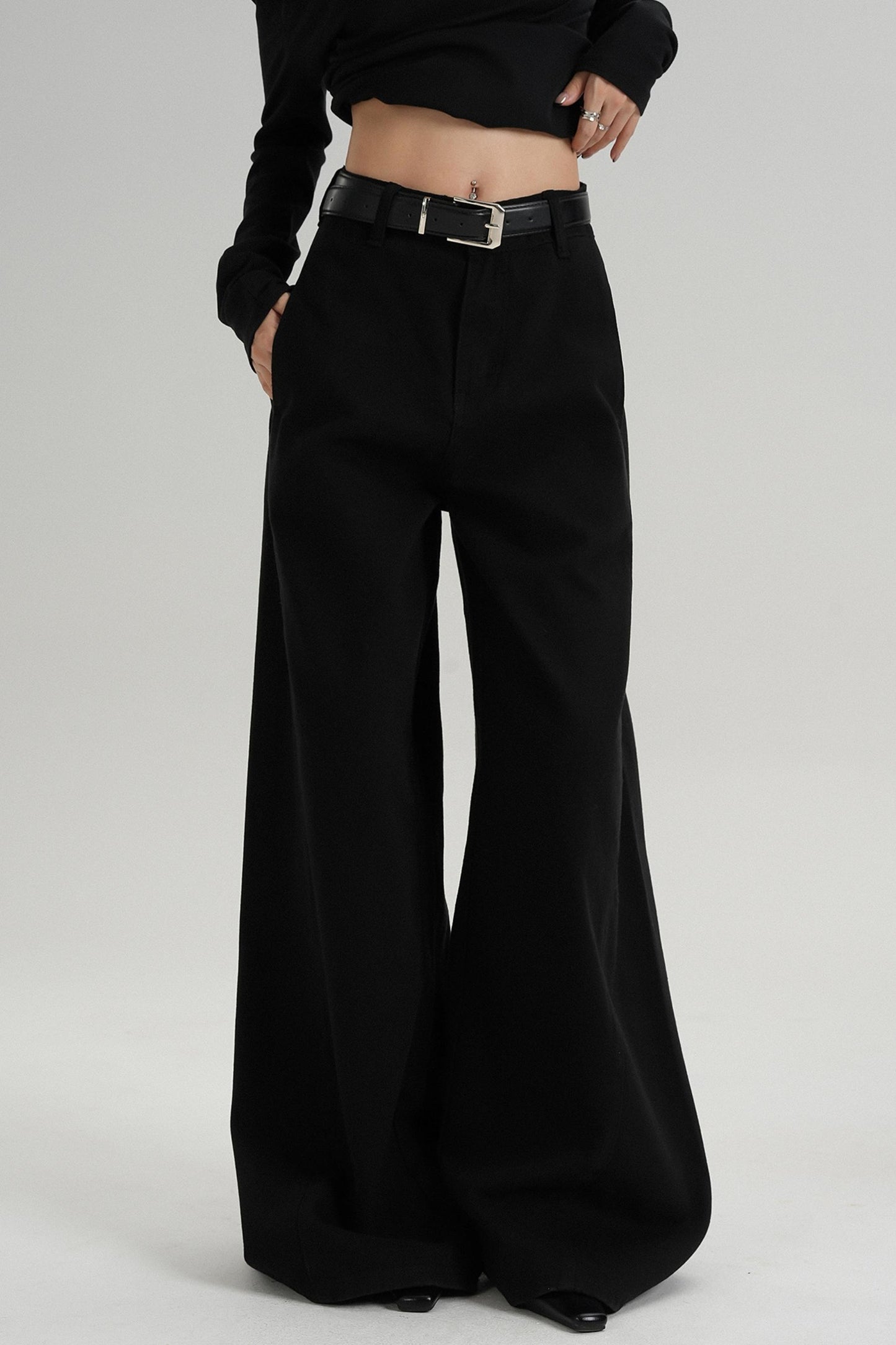 Floor-length Wide-leg Pants