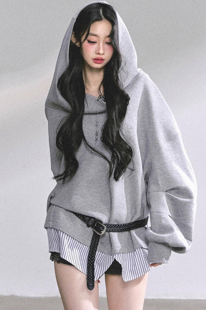 Autumn Oversized Hooded Sweatshirt