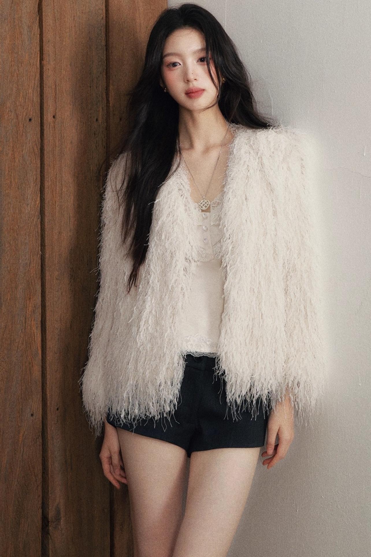 Beige Apricot Lace Camisole