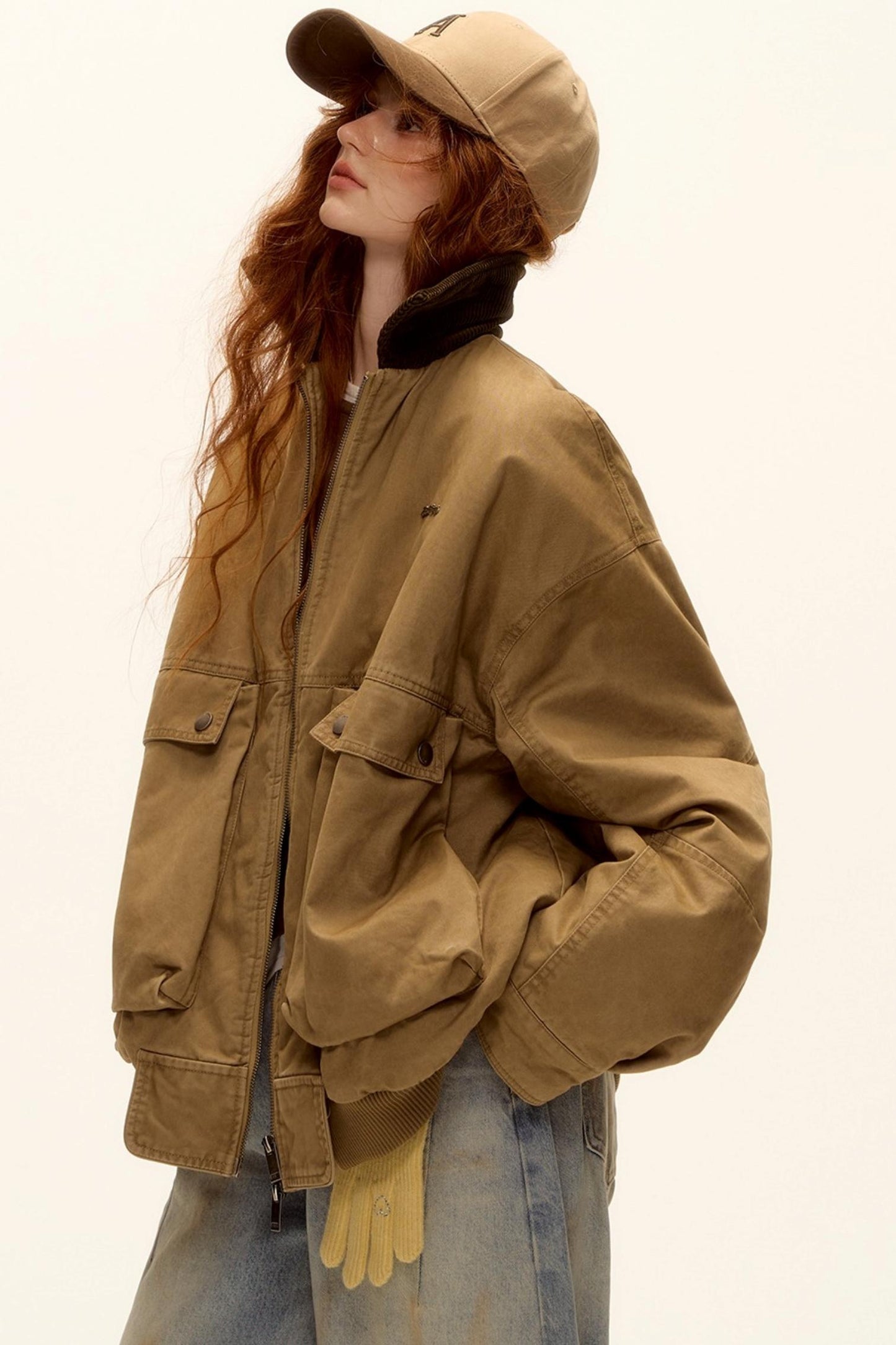 Corduroy Patchwork Retro Jacket Set-Up