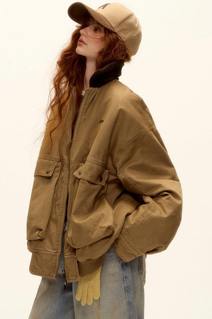 Corduroy Patchwork Retro Jacket Set-Up