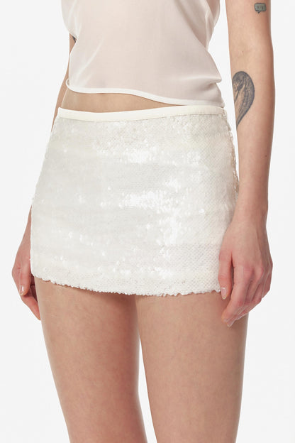 Temperament Sequin A-Line Skirt