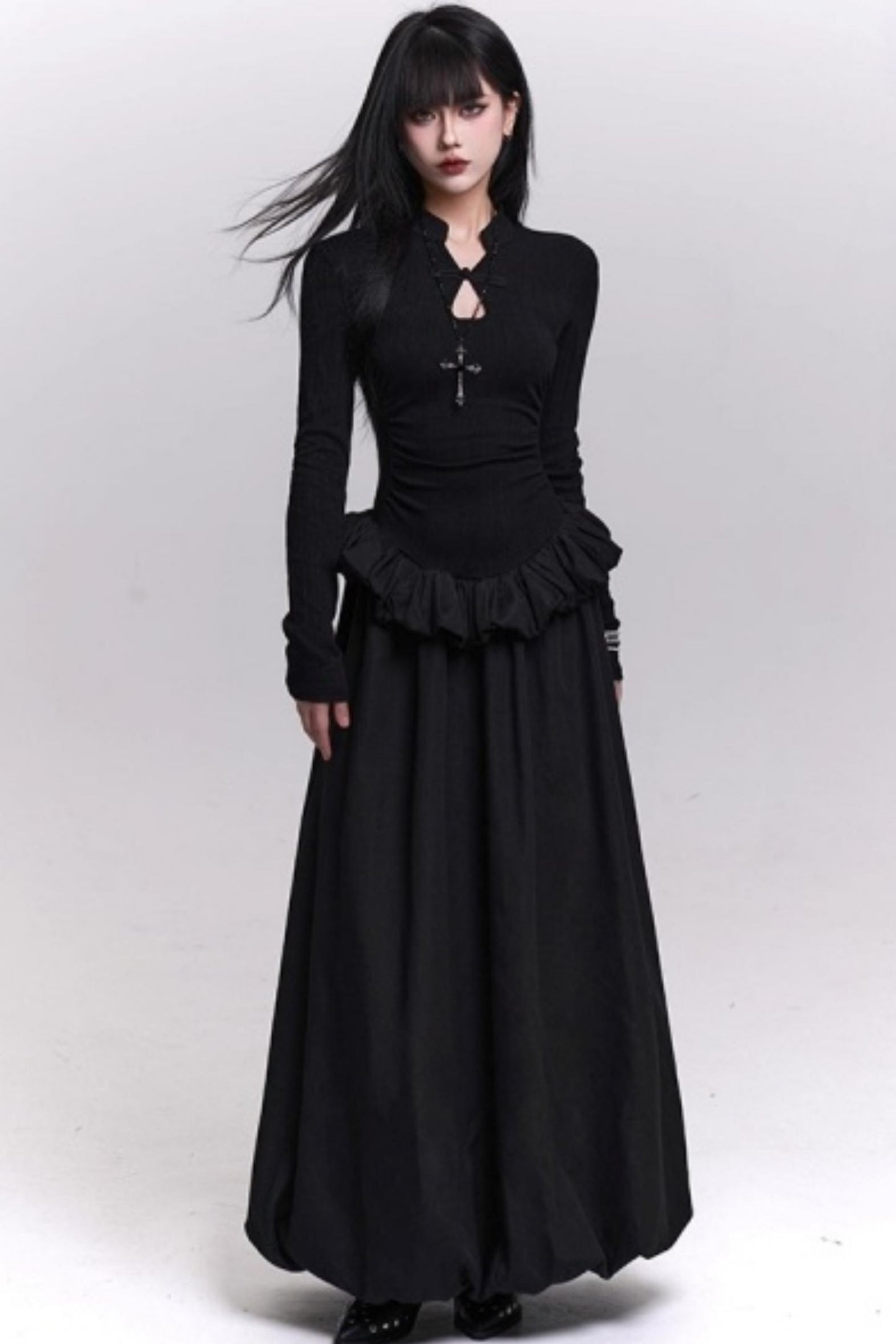 Ghost Girl Gray Knit Dress