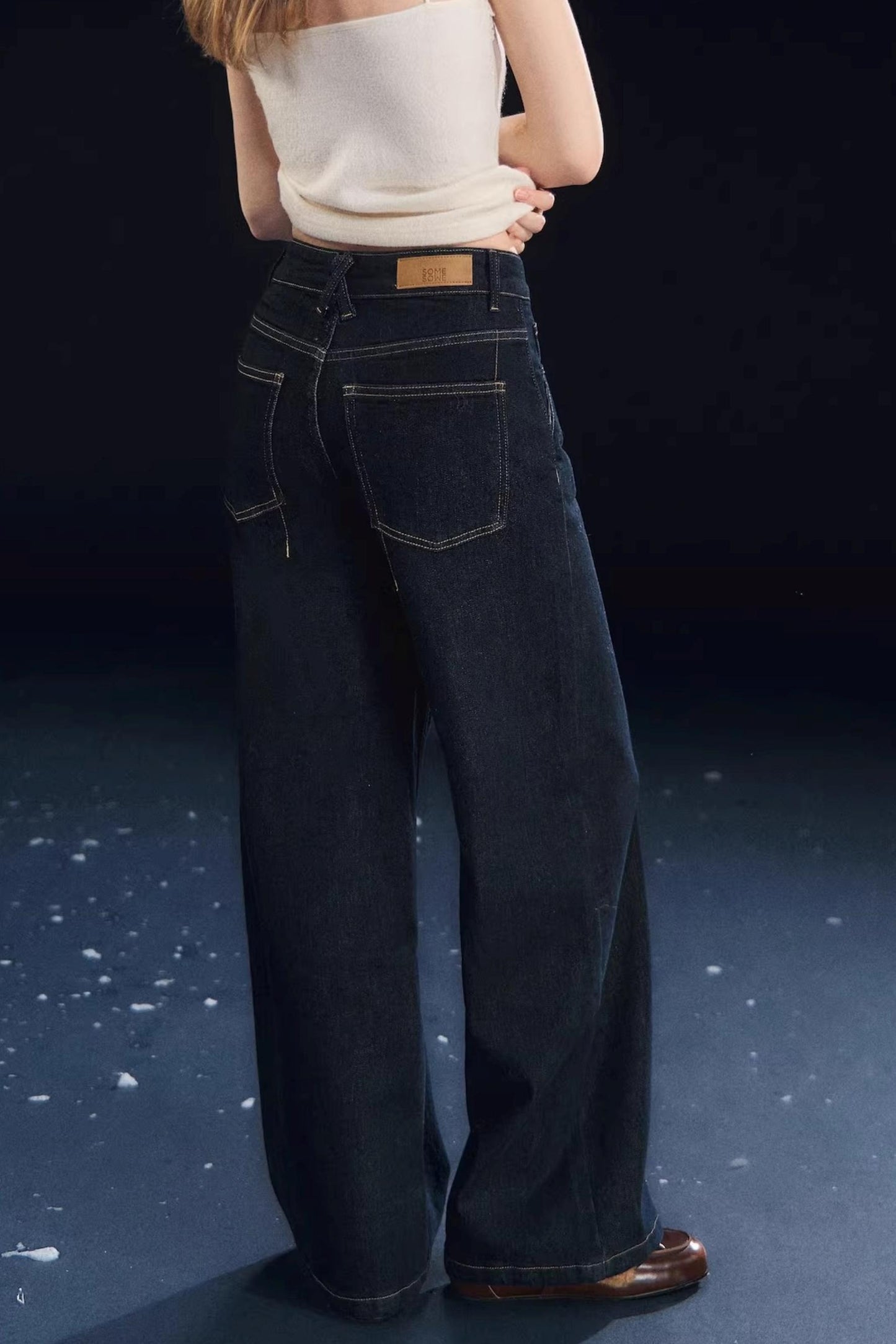 Stretch Raw Denim Jeans