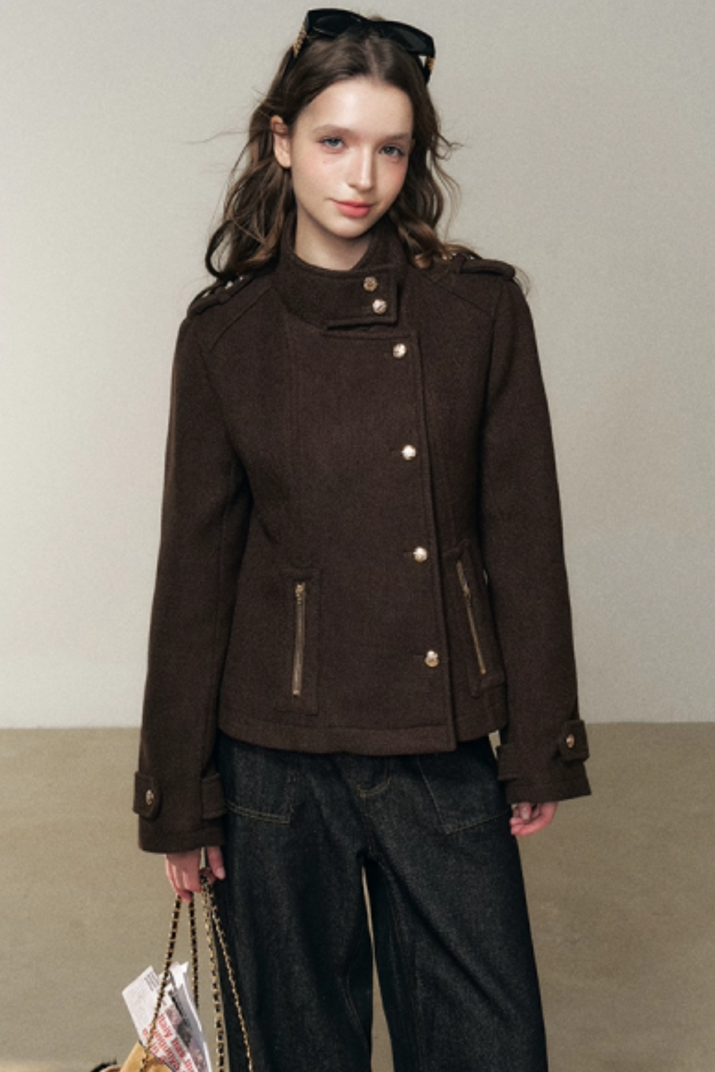 Brown Down Liner Jacket