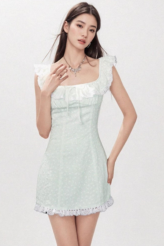 One-Shoulder Jacquard Dress