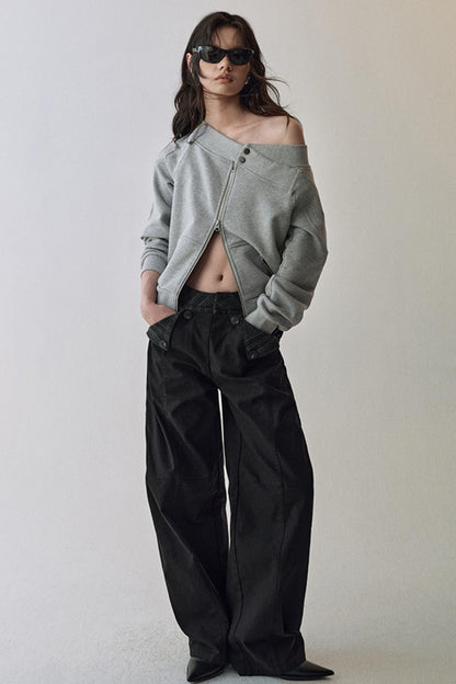 Yuan Boundary Double Waist Pants