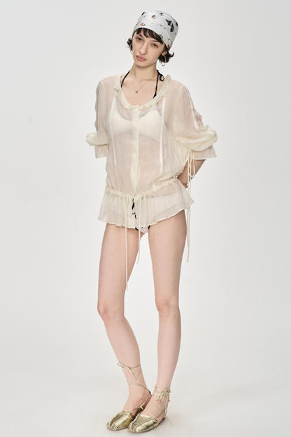 Exposed Clash Bra Top