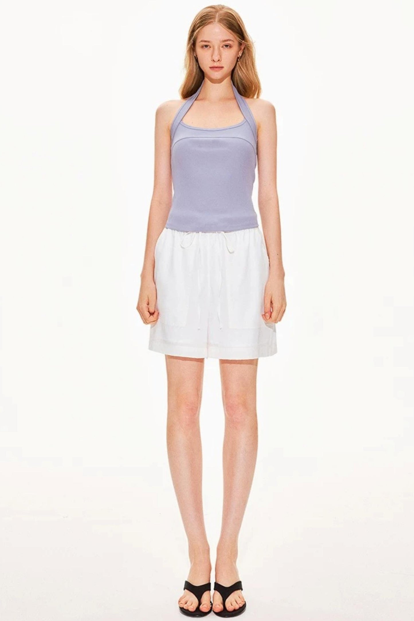 Solid Halter Neck Top