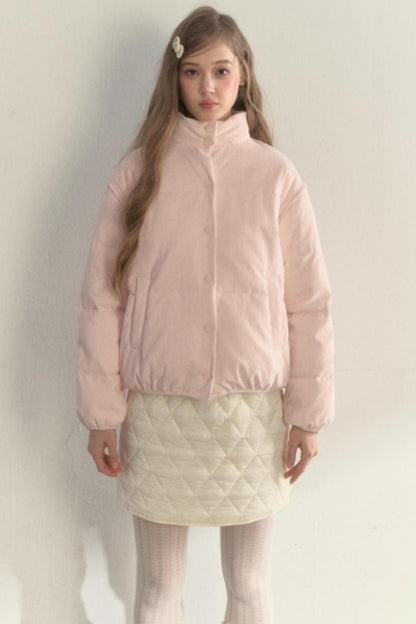 Corduroy Floral Reversible Jacket Set-Up