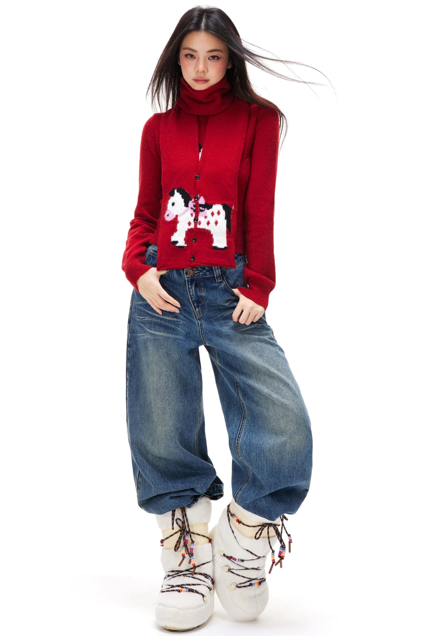 Little Horse Jacquard Sweater