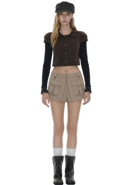 Vintage Retro Spring Workwear Top