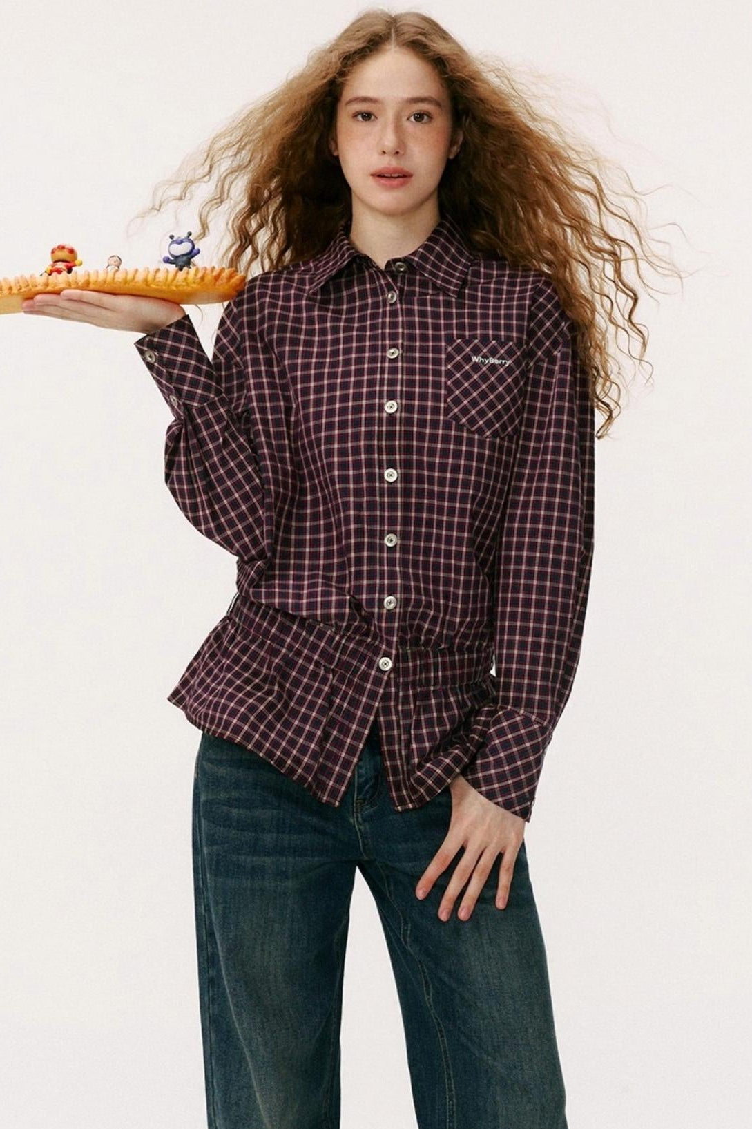 Elasticated Waist Cotton Shirt