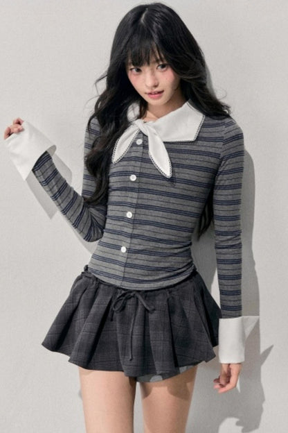 Unsent Mailbox Striped Top