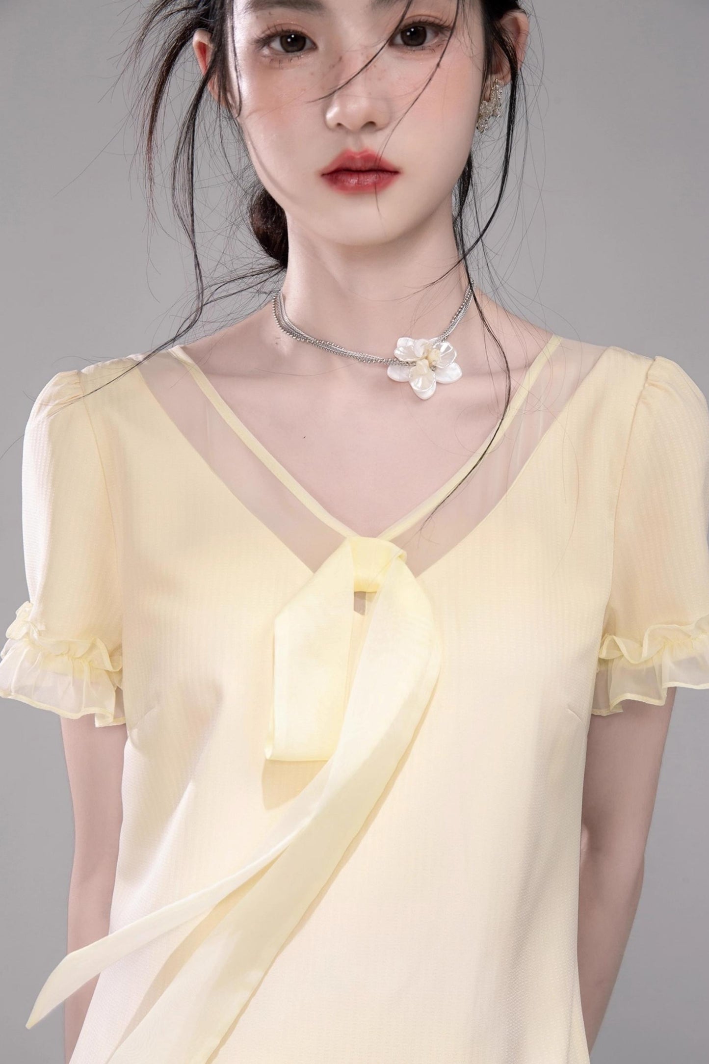 Sweet Character Tulle Patchwork Dress