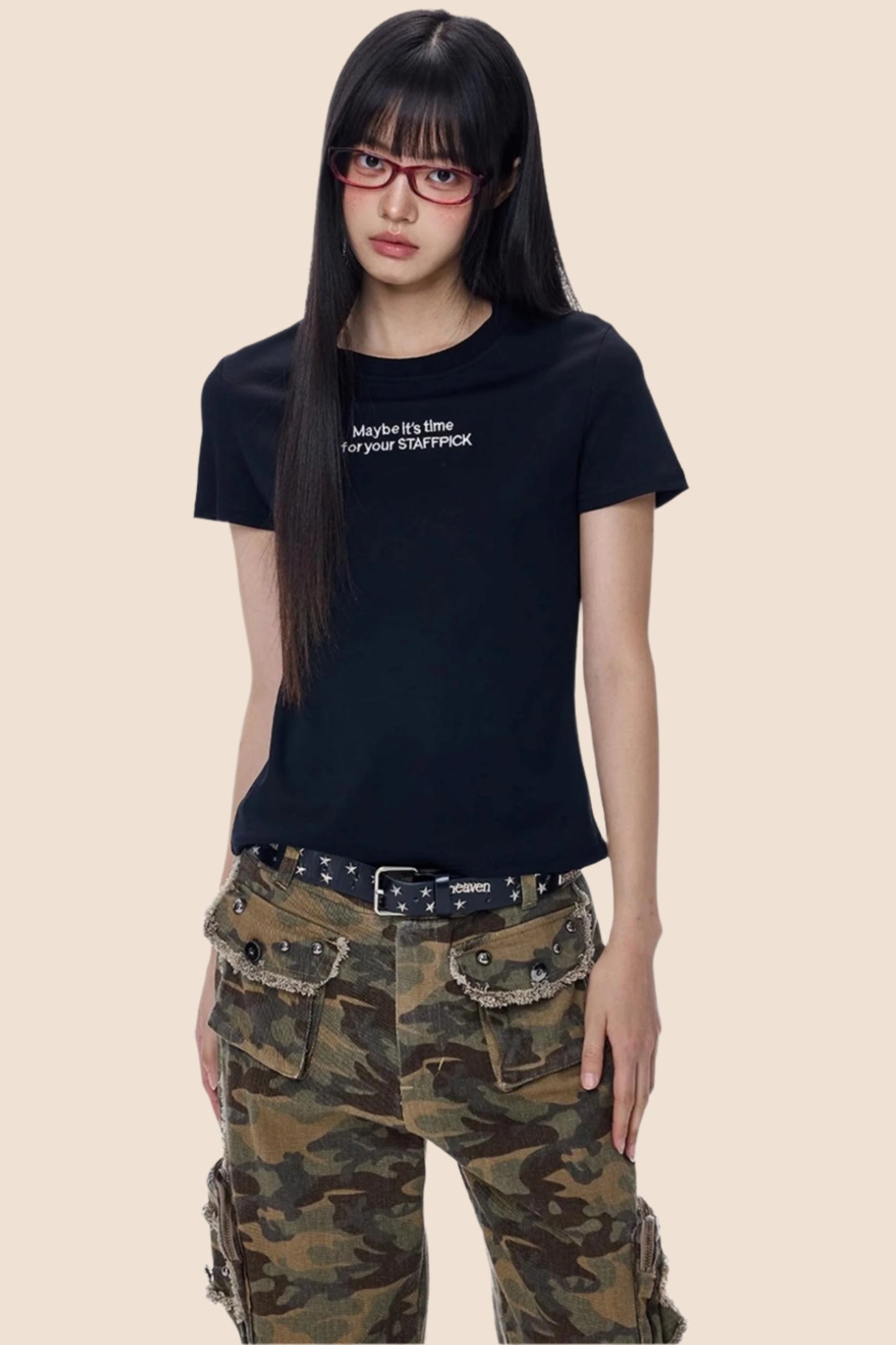 Alphabet Print Crop Top