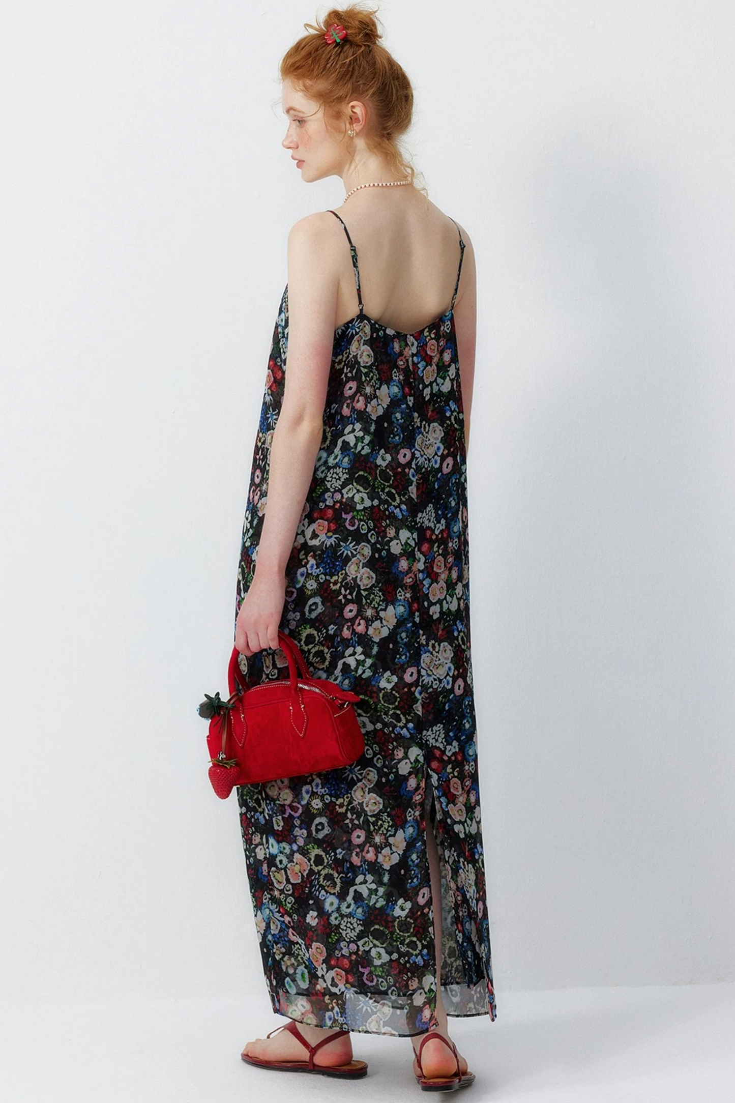 Floral Slip Suspender Dress