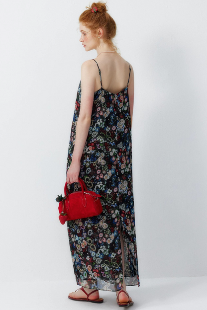 Floral Slip Suspender Dress