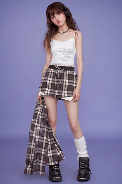 American Casual Loose Shirt Jacket Set-Up