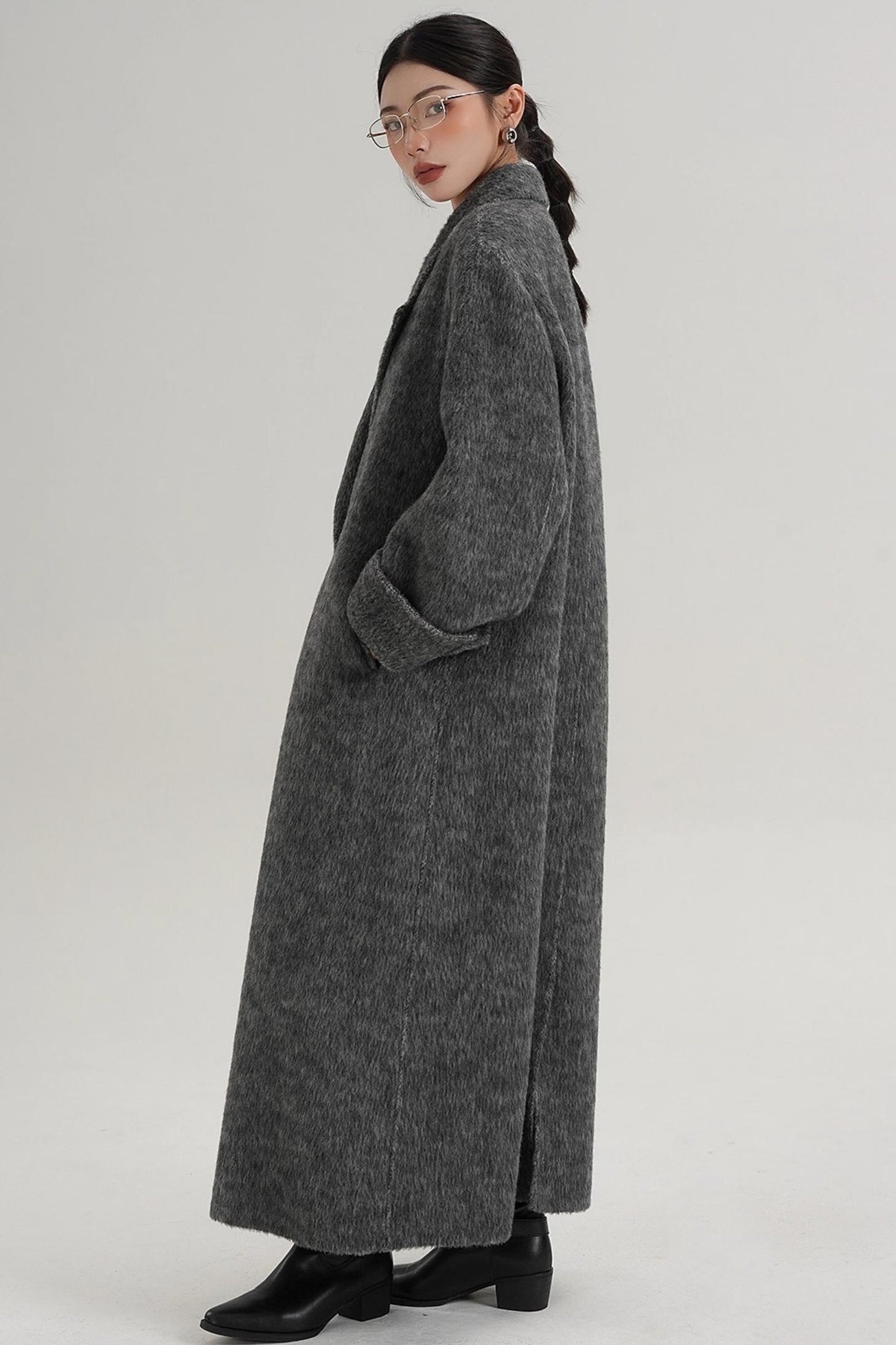 Elegant Double-Sided Wool Coat