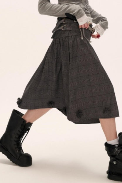 Flower High-End Mid-Length Skirt