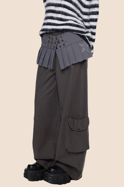 Fall Retro Wide-Leg Pants
